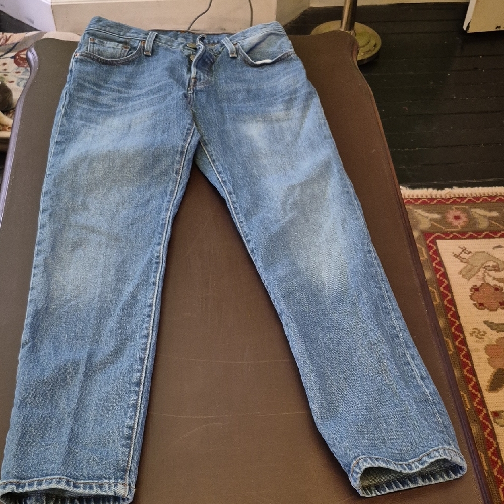 RARE Levis Jeans 501 CT 25"×28" &9"rise. Jeans Have Been Profess. Hemmed